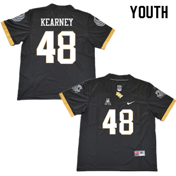 Youth #48 Aundre Kearney UCF Knights College Football Jerseys Sale-Black - Click Image to Close